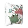 thumbnail image 2 of ZICANCN Decorative Throw Pillow Covers , Cartoon Frog Cottagecore Mushroom Couch Sofa Decorative Knit Pillow Covers for Living Room Farmhouse 12"x12", 2 of 8