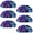 Multicolored 3, variant on PhooArto 6 Pcs Cup Drawer Pulls, Skull Mushrooms Rainbow Shell Shape Handles Cabinet Knobs for Dresser Cupboard Closet Wardrobe with Screws