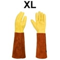 thumbnail image 3 of M/L/XL Cowhide Gardening Flower Pruning Long Sleeved Protective Gloves, 3 of 6
