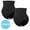 2 Pack: Black, variant on QRIC Womens Mid-Waisted Tummy Control Underwear Seamless Hip & Butt Enhancer Padded Panties Body Shaper Brief