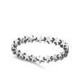 thumbnail image 4 of Thin Star Antiqued Midi Eternity Stackable Sterling Silver Ring 925 Jewelry Female Male Size 5, 4 of 4