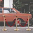 thumbnail image 6 of VEVOR Stanchion Post with Velvet Rope, 6-Pack Crowd Control Stanchion with 4PCS 5FT Red Velvet Ropes, Stainless Steel Queue Barrier Line Divider with Fillable Base & Ball Top for Wedding Museum Party, 6 of 15