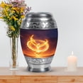 thumbnail image 7 of MUKTIVE Phoenix Burial Urns for Human Ashes Adult Man & Women, Large Ocean Cremation Urns for Ashes Adult Male, Star Funeral Gift for Female, 10 inch black Burial Urn for Mother & Father, 7 of 7