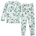 thumbnail image 2 of joogoo Eucalyptus Leaves Pajamas Set Long Sleeve Soft Cotton Sleepwear 2 Piece 24M, 2 of 7