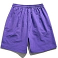 thumbnail image 4 of vigerkar Women's Lightweight Hiking Cargo Shorts Quick Dry Athletic Shorts Camping Travel Golf Zipper Pockets Water Resistant (Purple, 3XL), 4 of 9