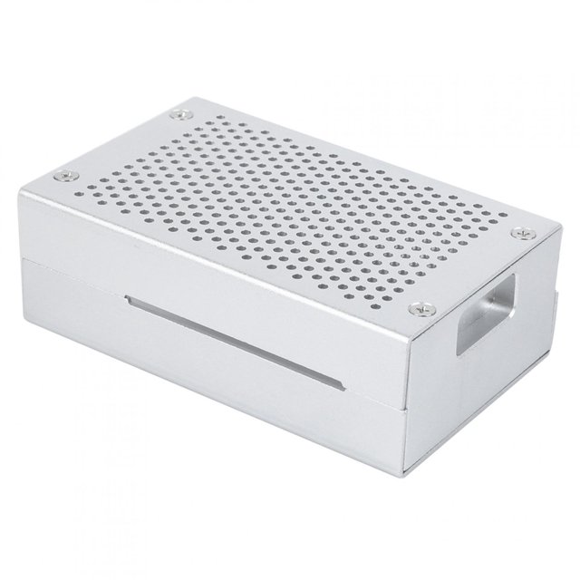 Carcasa de Aleación de Aluminio ANGGREK para Raspberry Pi Tipo B Plus Pi3 B