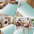 thumbnail image 5 of Modern Teal Green Area Rugs 4'x6', Washable Small Throw Rugs for Office Bathroom, Abstract Ombre Geometric Morocco Indoor Outdoor Rug Non-Slip Low Pile Carpet Runner Reversible Floor Mats, 5 of 8