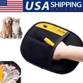 thumbnail image 4 of Pet Deshedding Glove Efficient Pet Grooming Mitt, Black, 2 Pair (2 Pack), 4 of 9