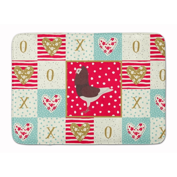Carolines Treasures CK5375RUG Capuchin Red Pigeon Love Machine Washable Memory Foam Mat Red 19 X 27" multicolor