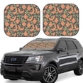 thumbnail image 2 of Uemuo Squirrel And Nuts Printed 2 PCS Car Windshield Sun Shade, Auto Sun Heat and UV Rays Blocker, Foldable Automotive Front Window Sunshade Protector, 2 of 7