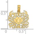 thumbnail image 4 of 14K Yellow Gold 100% CANCER Zodiac Charm - 16.95mm, 4 of 6