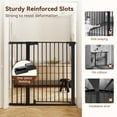 thumbnail image 6 of Baby Safety Gate, 36" Tall, 29.5-43.3" for Stairs and Doorway, Pet Gate for Ages 6 to 36 Months,Black, 6 of 11