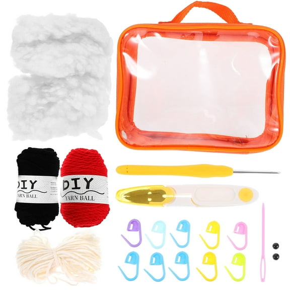 ELAYARD 1Set Beginner Crochet Kit for Adults with Assorted Color Yarn and Beetle Craft