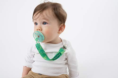 BooginHead Universal Pacifier Holder Stuffed Animal, Infant Toddler Boys and Girls, Sloth