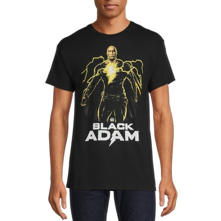 DC Comics Men s Black Adam Graphic Tee with Short Sleeves Small