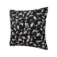 thumbnail image 2 of Wukai Black White Leaves Premium Polyester Fleece Pillow Covers with Hidden Zipper Closure,Luxuriously Soft and Durable-16"x16", 2 of 7
