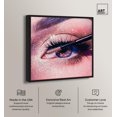 thumbnail image 2 of Mascara Sparkle Girl Canvas Print Fashion Art Prints by Art Remedy, Black Frame, 40 x 40, 2 of 6