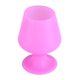 thumbnail image 1 of Copa de vino irrompible de silicona, portátil, de grado alimenticio, con tallo, cerveza, whisky, rosa, 1 ud., 1 of 2