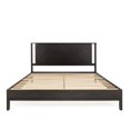 thumbnail image 6 of Christian 49" King Bed Frames with Headboard, Rustic, Solid Wood, Black, 6 of 15