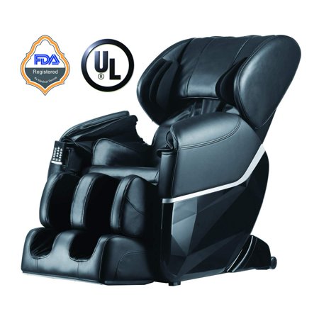 Full Body Massage Chair (Zero Gravity Full Body Electric Shiatsu FDA Approved Massage Chair Recliner with Built-In Heat Therapy and Foot Roller Air Massage System Stretch)