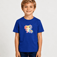 thumbnail image 2 of Boys Graphic T Shirt Cute Axolotl Animal Short Sleeve Tee Colorful Cartoon Amphibian Theme 100% Cotton Soft Kids Tops 4-13Y, 2 of 5