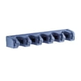 thumbnail image 1 of GOOHOCHY Soporte de gancho multiusos, elegante y sencillo, organizador de trapeador de pared, 5 posiciones, 6 ganchos, capacidad para hasta 11 herramientas, organizador de baño y cocina (azul)., 1 of 8