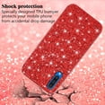 thumbnail image 4 of Compatible with Samsung Galaxy A50 Case, Glitter Sparkly Samsung Galaxy A50 Phone Case with Slim Silicone Shockproof Protective Bumper Cover for Cute Girls Women (Red), 4 of 14