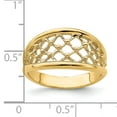 thumbnail image 3 of 14K Mesh Ring Tapered Band Ring K4618, 3 of 7