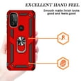 thumbnail image 4 of Xhy Moto G Play 2024 Case with Magnetic Ring Kickstand Military Grade Full Body Double Layer Rugged Durable for Motorola G Play 2024 Phone - Red, 4 of 8