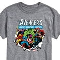 thumbnail image 3 of Marvel The Avengers - Paper Rip - Adult Short Sleeve Graphic T-Shirt, 3 of 5