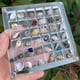 thumbnail image 5 of Acrylic Magnetic Seashell Display Box,Grid Clear Acrylic Seashell,C, 5 of 5