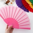 thumbnail image 2 of hejhncii Plastic Hand Held Folding Fan Chinese Kung Fu Hand Fan Decorative Folding Fan, 2 of 12