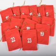 thumbnail image 3 of Calendario de Adviento JanHm 24 bolsas de fieltro rojo, 3 of 5