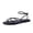 Black, variant on Tory Strappy Flat Sandals for Women, Toe Ring Sandals with Adjustable Buckle Ankle Strap, Wrap Style