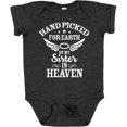 thumbnail image 3 of Inktastic Handpicked for Earth by My Sister in Heaven with Angel Wings Boys or Girls Baby Bodysuit, 3 of 5