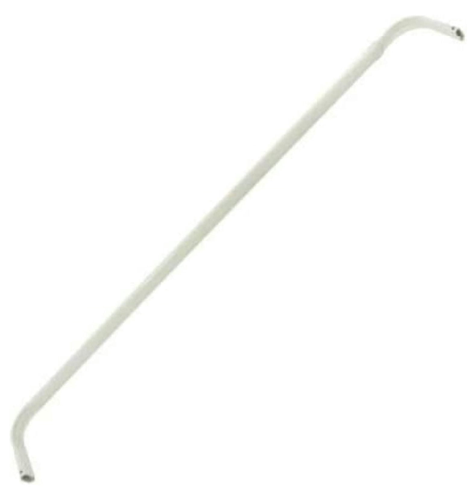 Curtain Rod 28-48 Inch, White Adjustable Window Rods 5 1/2 Inch Projection - Standard Lock Seam Curtain Rod for Medium-Heavy Curtains
