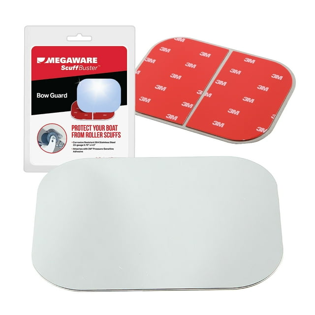 Protector de proa para barco MEGAWARE ScuffBuster de acero inoxidable