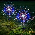 thumbnail image 3 of MMJ Solar Fireworks Garden Stake Light 200 LED Waterproof Outdoor Lawn Decor 15.75x3.54x2.36in, 3 of 8