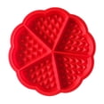 thumbnail image 3 of Huayishang Silicone Molds Thickened 5-Piece Heart-Shaped Silicone Waffle Mold, Kitchen Essentials Clearance Sale Red, 3 of 9