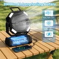 thumbnail image 3 of Ventilador con Nebulizador Portátil OUWANCH 20000mAh con Tanque de 300ml y LED, 3 of 8