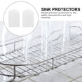 thumbnail image 3 of OUNONA 100Pcs Kitchen Sink Bumper Protector White PVC High Reliability for Wire Sink Grid, 3 of 6