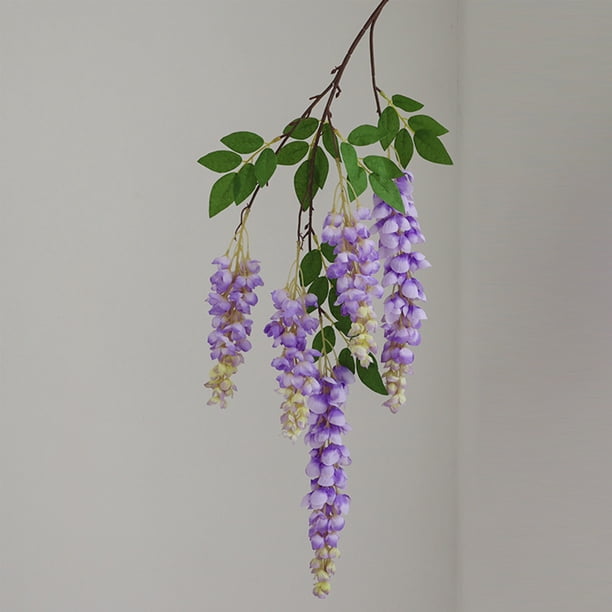 Vid colgante de plástico de flor de glicinia artificial de 47 pulgadas azul rosa blanco púrpura • Decoración de guirnaldas falsas interiores y exteriores • Adorno de arco de boda en casa