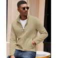 thumbnail image 3 of COOFANDY Mens Waffle Jacket Coat Lightweight Bomber Jacket Varsity Baseball Jacket, 3 of 10