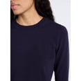 thumbnail image 4 of Free Assembly Women's and Women's Plus Cozy Yarn Crewneck Sweater with Long Sleeves. Lightweight, Sizes XS-4X, 4 of 5