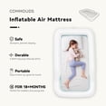 thumbnail image 3 of Cama de viaje portátil para niños pequeños COMMOUDS con parachoques de seguridad y bomba, 3 of 8