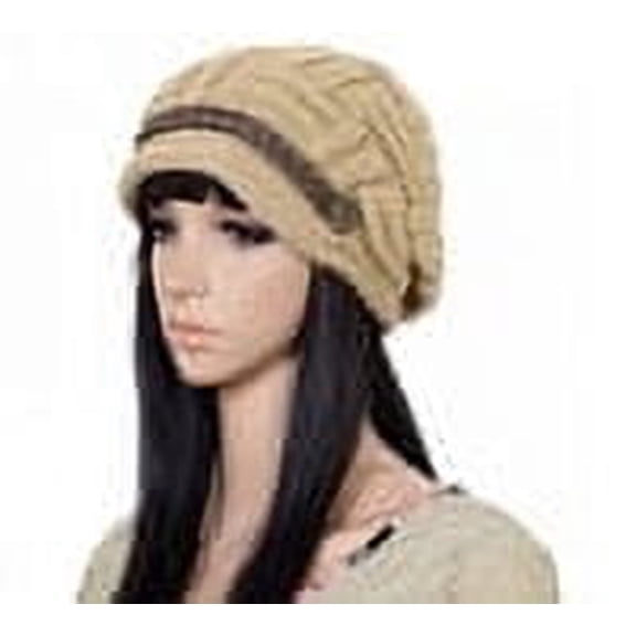 Women’s Slouchy Knit Beanie Hat, Cable Knit Winter Hat for Cold Weather, Snow, Ski and Everyday Wear, TIKA