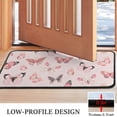 thumbnail image 3 of Pink Butterfly Pattern Door Rugs,Washable Non Slip Door Mats Indoor,Decorative Door Mats,Entry Mat Indoor for Entrance,Bedroom,Kitchen,Bathroom,30"x17", 3 of 6
