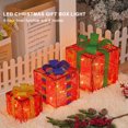 thumbnail image 3 of Cajas Regalo Navidad Con 50 Luces LED Caja Regalo Artística Navideña (alce Navideño) 3 Uds., 3 of 9