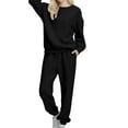 thumbnail image 6 of Comfort Sweat Set 2piece Set Outfit for Women Sweatshirts Straight Leg Pants Sweatsuits, 6 of 6
