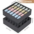 thumbnail image 2 of 2pcs Sock Underwear Organizer Dividers, TSV 24 Cell Closet Drawer Organizers for Storing Socks, Handkerchiefs, Ties, Belts, 2 of 7